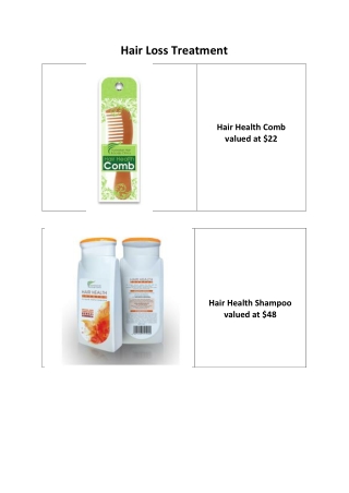 Special Offer Hair Loss Treatment