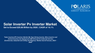 Solar Inverters/PV Inverters Market [By Type (String Inverter, Micro Inverter and Central Inverter); By Deployment (Off-