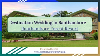 Weekend Getaways in Ranthambore| Ranthambore Forest Resort
