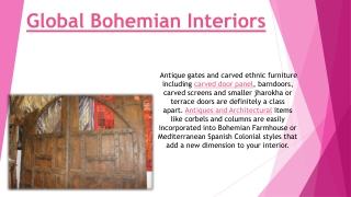 Global Bohemian Interiors