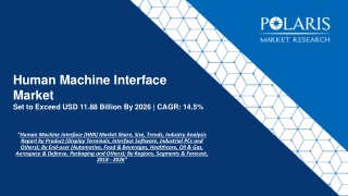 Human Machine Interface Market Strategies and Forecasts, 2020 to 2026