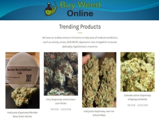 Online dispensary shipping