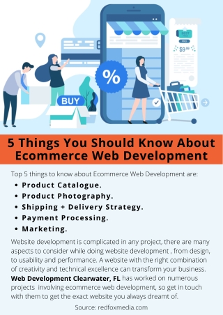 5 Things You Should Know About Ecommerce Web Development