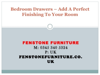 Bedroom Drawers – Add A Perfect Finishing To Your Room