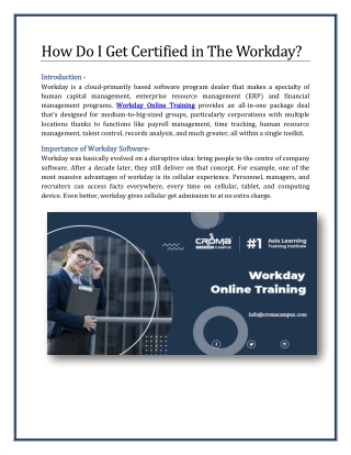 How Do I Get Certified in The Workday?