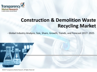 Construction & Demolition Waste Recycling Market - Global Industry Analysis, Size, Share, Trends, Growth, and Forecast 2