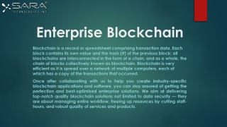 Enterprise Blockchain Consulting