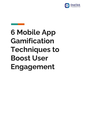Mobile App Gamification Techniques to Boost User Engagement