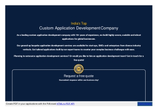 Custom App Development Company | Application Development Company India