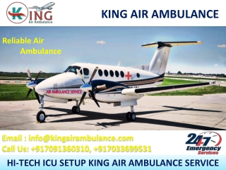 Fast and Safe Air Ambulance in Silchar and Mumbai by King