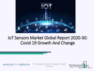 IoT Sensors Market Industry Trends And Emerging Opportunities Till 2030