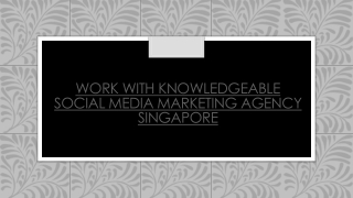 Work with best Social Media Marketing in Singapore
