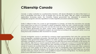 Permanent Resident Canada