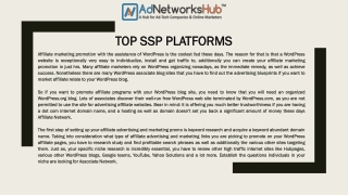 Top SSP Platforms