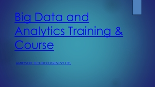 Big data analytics training in chennai