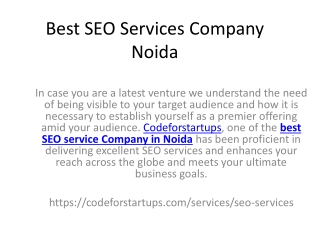 Best SEO Services Company Noida