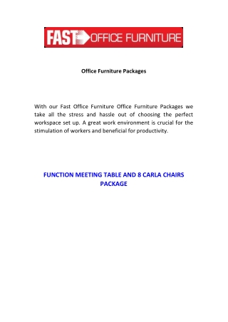 Office Furniture Packages by  Fast Office Furniture