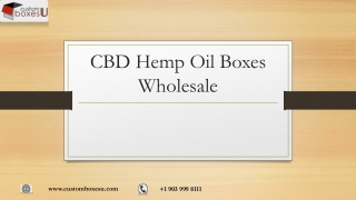 Unique Idea's of CBD Hemp Oil Boxes Wholesale in USA