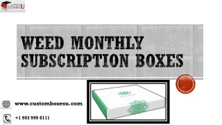 Weed monthly subscription boxes Material in Texas,USA