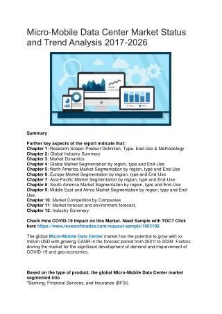 Micro-Mobile Data Center Market