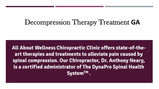 Decompression Therapy Treatment GA