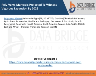 Poly-Vents Market Is Projected To Witness Vigorous Expansion By 2026