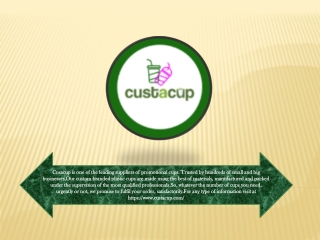 Looking for an inexpensive way to increase brand goodwill? Collaborate with Cust-A-Cup!