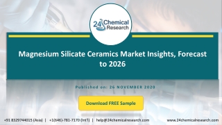 Magnesium Silicate Ceramics Market Insights, Forecast to 2026