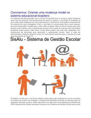 Melhor sistema de gestão escolar no Brasil | sisalu.com.br