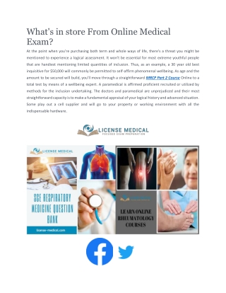 Medical Course Online | License-medical.com