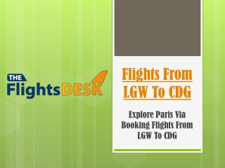 Flights From LGW To CDG