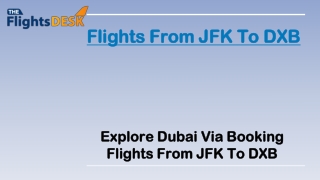 Flights From JFK To DXB