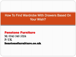 How To Find Wardrobe With Drawers Based On Your Wish?