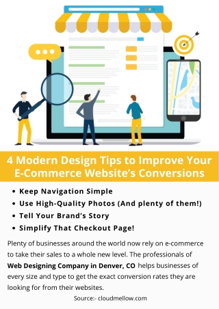 4 Modern Design Tips to Improve Your E-Commerce Website’s Conversions