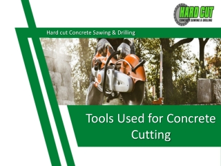 Tools Used for Concrete Cutting Central Coast