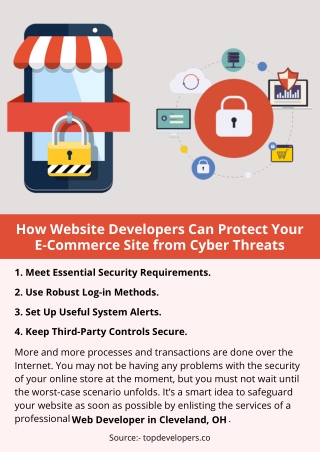 How Website Developers Can Protect Your E-Commerce Site from Cyber Threats