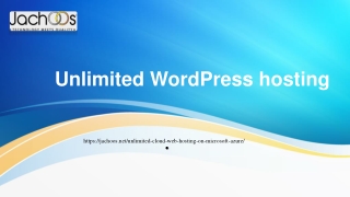 Unlimited Wordpress Hosting