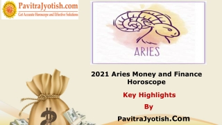 2021 Aries Money and Finance Horoscope