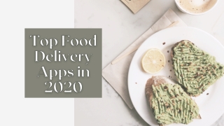 Popular Food Delivery apps in 2020