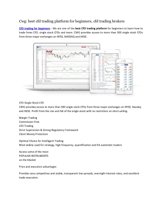 CFD trading platform