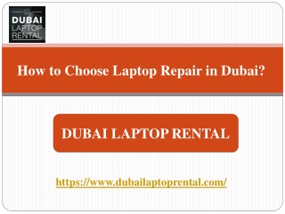 How to Choose Laptop Repair in Dubai?