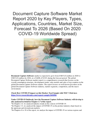 Document Capture Software Market Report 2020 By Key Players, Types, Applications, Countries, Market Size, Forecast To 20