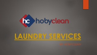 Laundry Service – Hobyclean