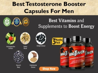 To Boost Testosterone Hormone Use Test Booster Capsules