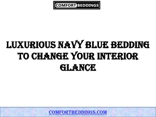 Luxurious Navy Blue Bedding to Change Your Interior Glance