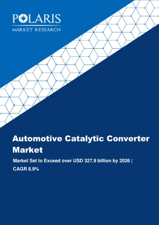 Automotive Catalytic Converter Market By Type (Two-Way Oxidation Catalytic Converter, Three-Way Oxidation-Reduction Cata