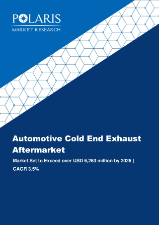 Automotive Cold-End Exhaust Aftermarket Industry By Type (Basic, Performance); By Vehicle Type (Passenger Vehicles, Comm