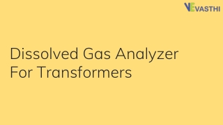 Dissolved Gas Analyzer For Transformers In Delhi.