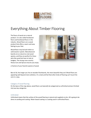 Commercial Timber Floor Sanding Melbourne by Uniting Floors