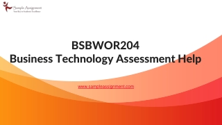 Online BSBWOR204 Assessment Help by Experts